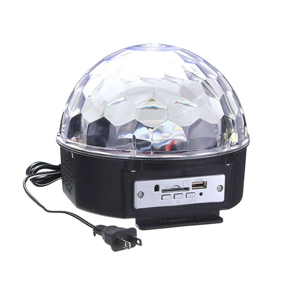 GENERICO - Parlante Bluetooth Bola Mágica Led Multicolor Fiesta Audiorítmica