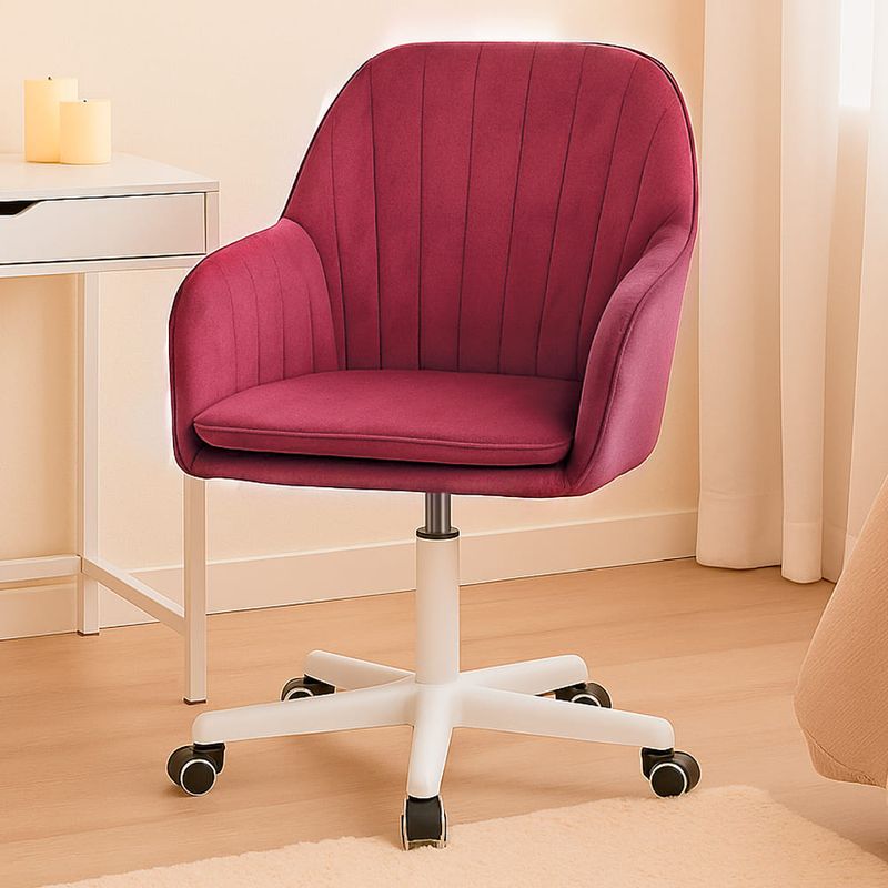 BUCKINGHAM - Silla Giratoria de Escritorio Oficina Buckingham Soft Rosado Bean