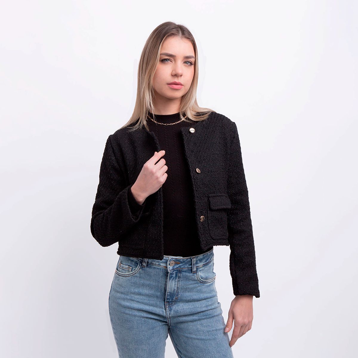 EVANIC - CHAQUETA CORTA TWEED