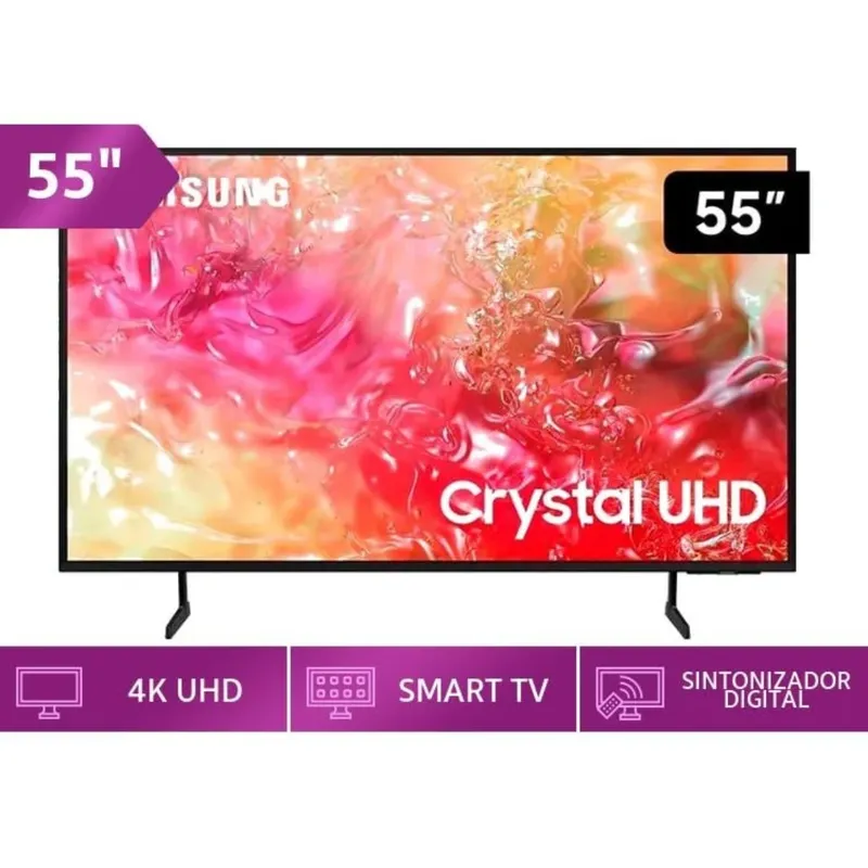 SAMSUNG - Televisor SAMSUNG CRYSTAL UHD 55 UHD 4K Smart TV UN55DU7000GXPE + Antena Digital