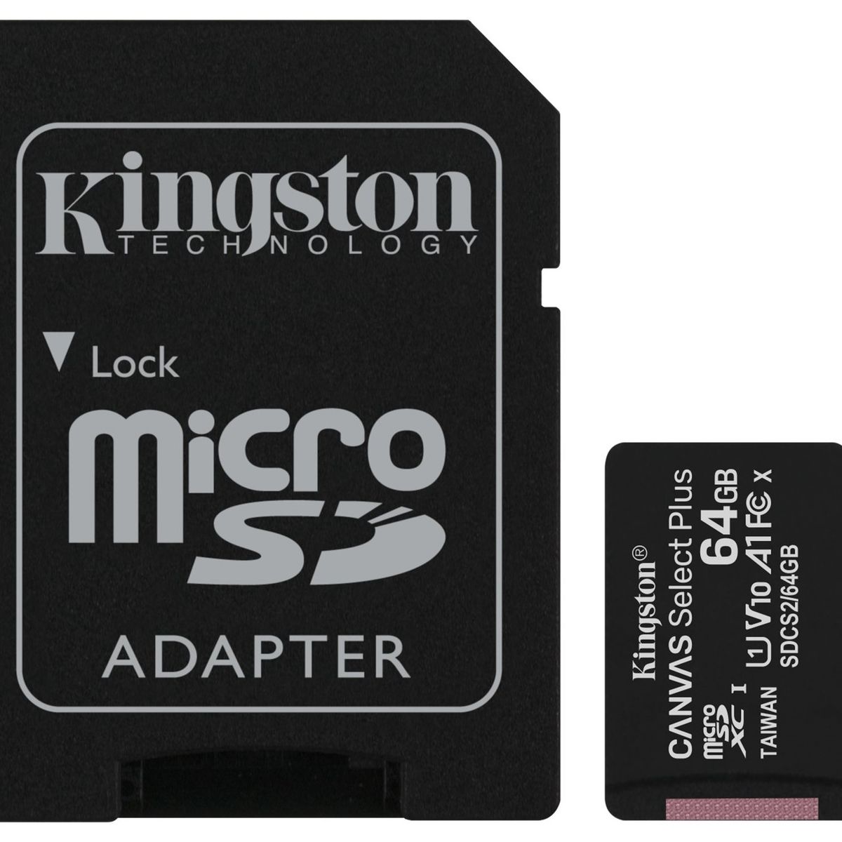 KINGSTON - Memoria Micro SD 64 GB Kingston Canvas Select Plus  - Clase 10 UHS-I - 100MB/s -Celular -Tablet-