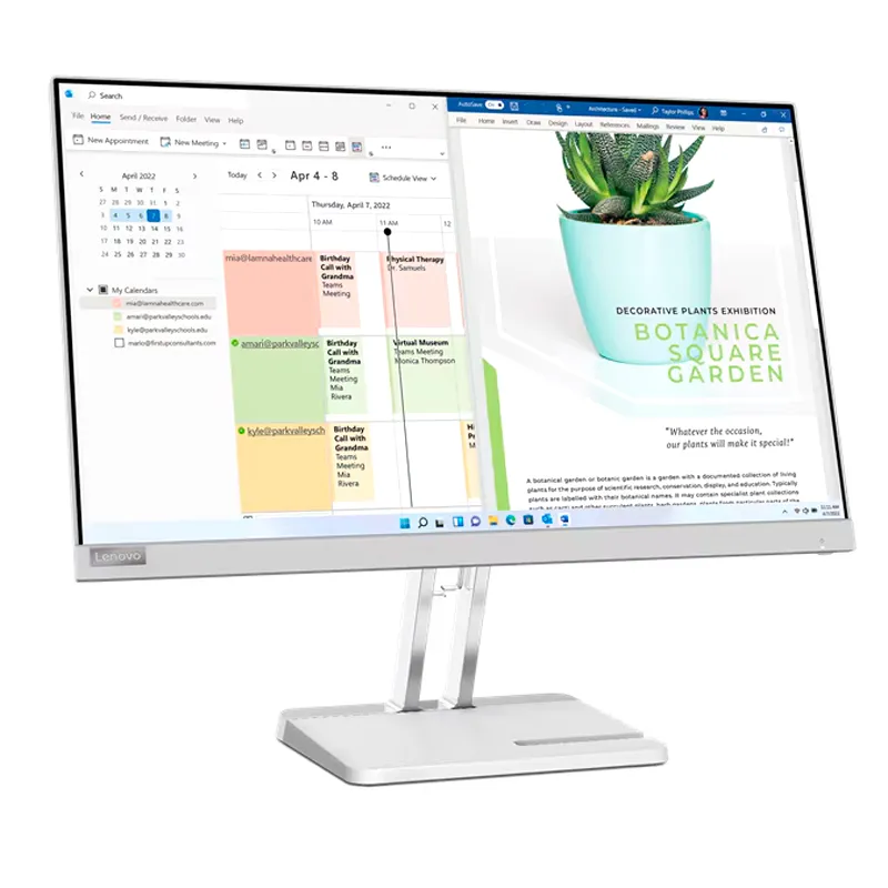 LENOVO - MONITOR L24E-40 LENOVO 23.8 VA FHD WLED 16:9 100HzHDMI VGA COLOR GRIS