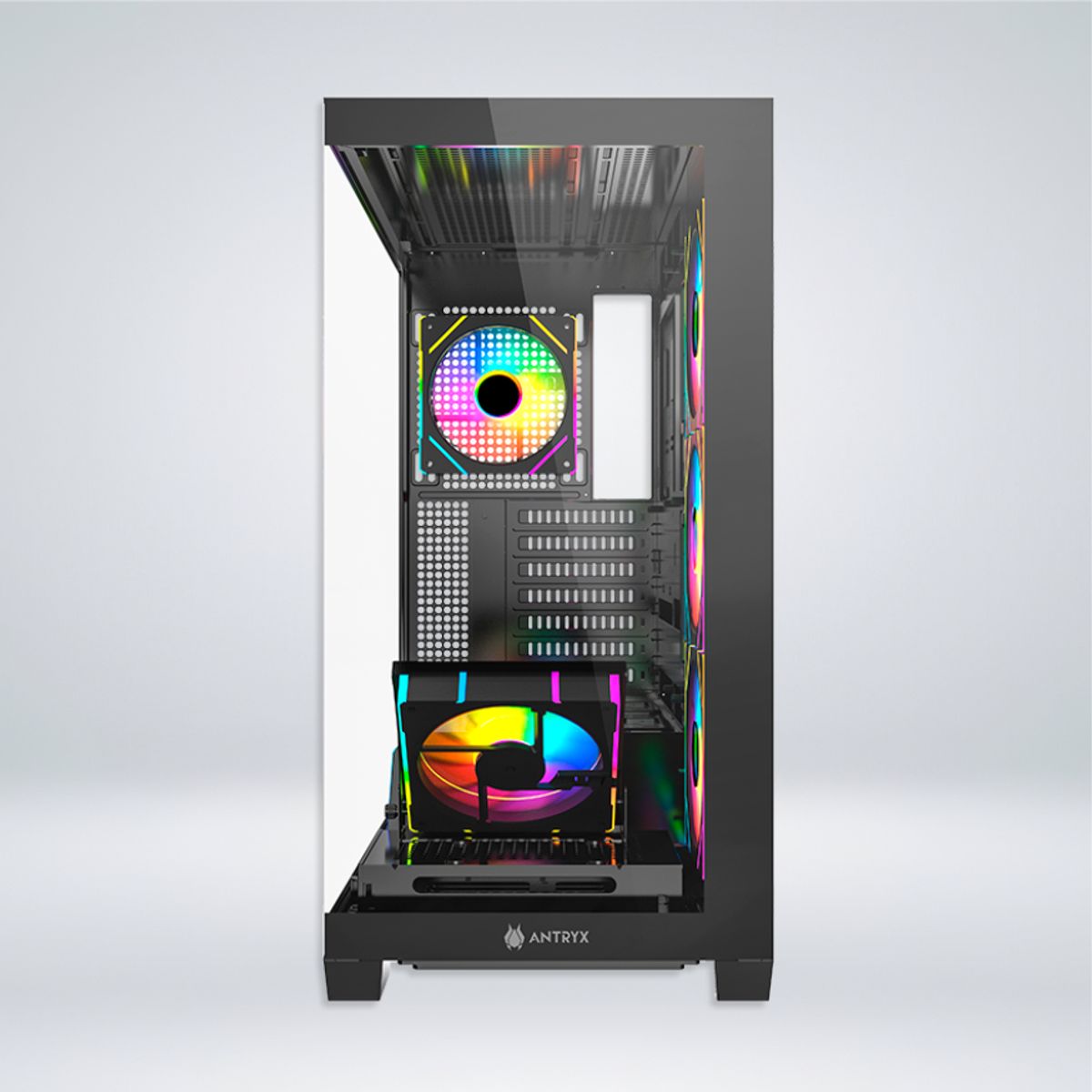 ANTRYX - CASE ANTRYX FX 850 PRO BLACK, INFINITY ARGB FAN X5, USB TIPO-C