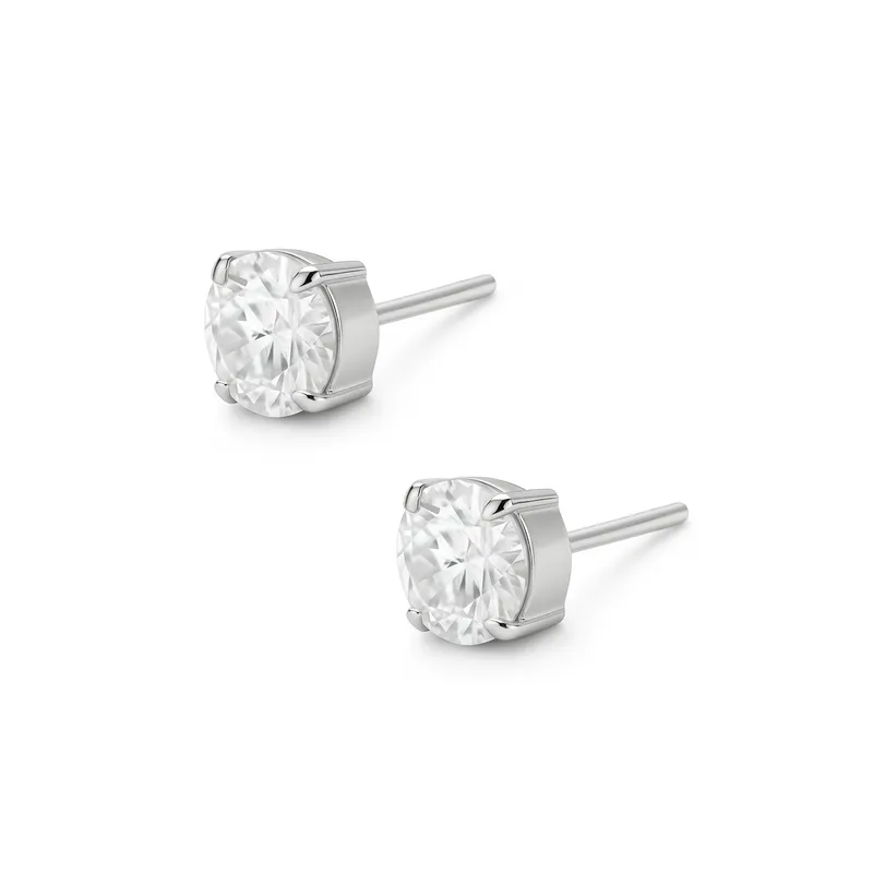 AMBAR JOYERIA - Aretes Chispita Cajon Plata 925