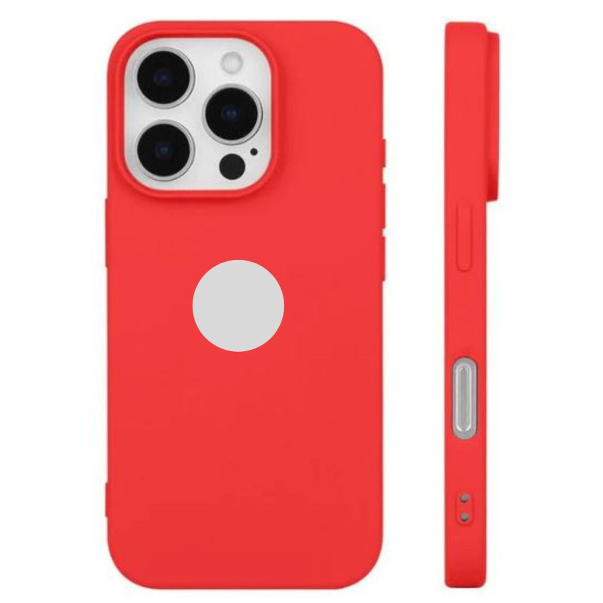 CASE - Case Silicona Para Iphone 16 PRO - ROJO