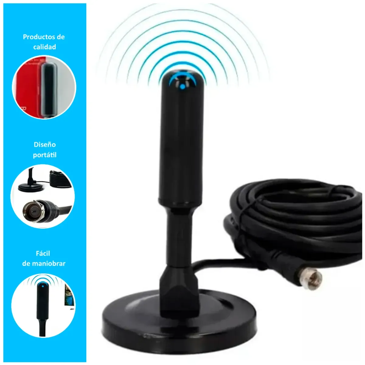 Antena Digital Para Tv - HDTV Interna Externa, marca GENERICO - Foto 2