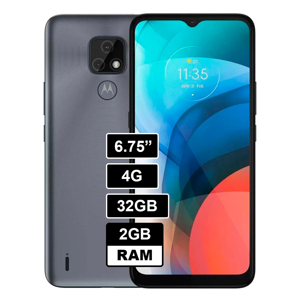 MOTOROLA - CELULAR MOTOROLA E7 32GB - 2GB GRIS