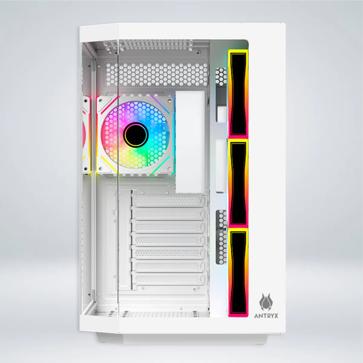 ANTRYX - CASE ANTRYX FX 800 WHITE, INFINITY ARGB FAN X4, USB TIPO-C (AC-FX800W)