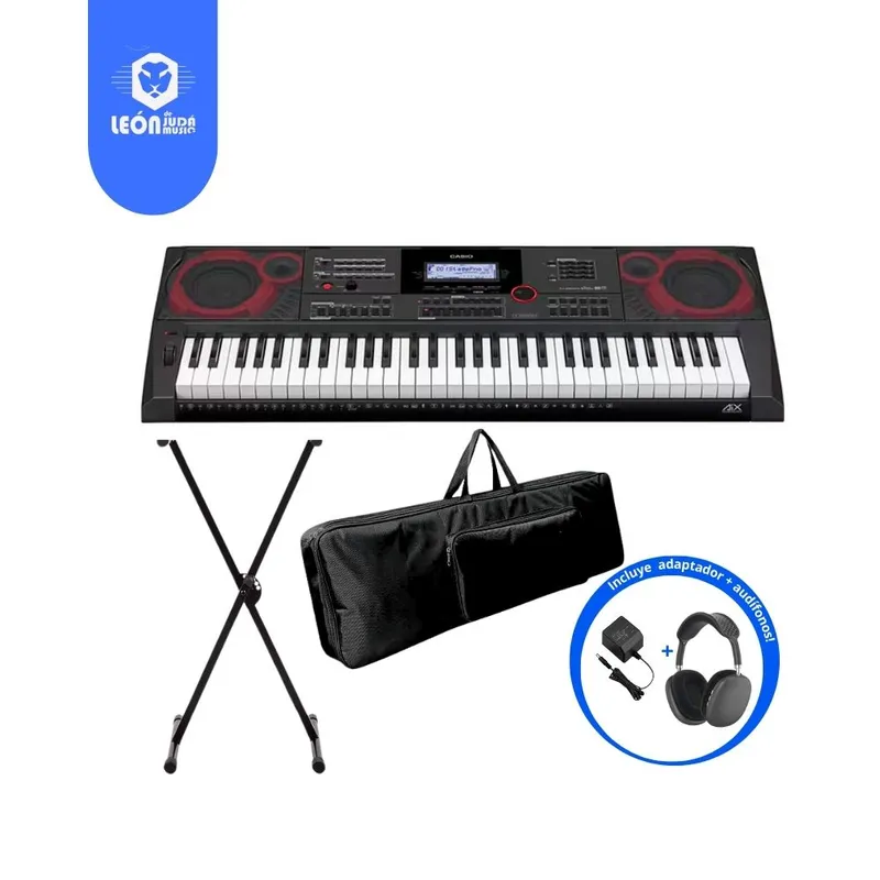 CASIO - TECLADO PIANO CT-X5000 KIT COMPLETO + AUDIFONOS
