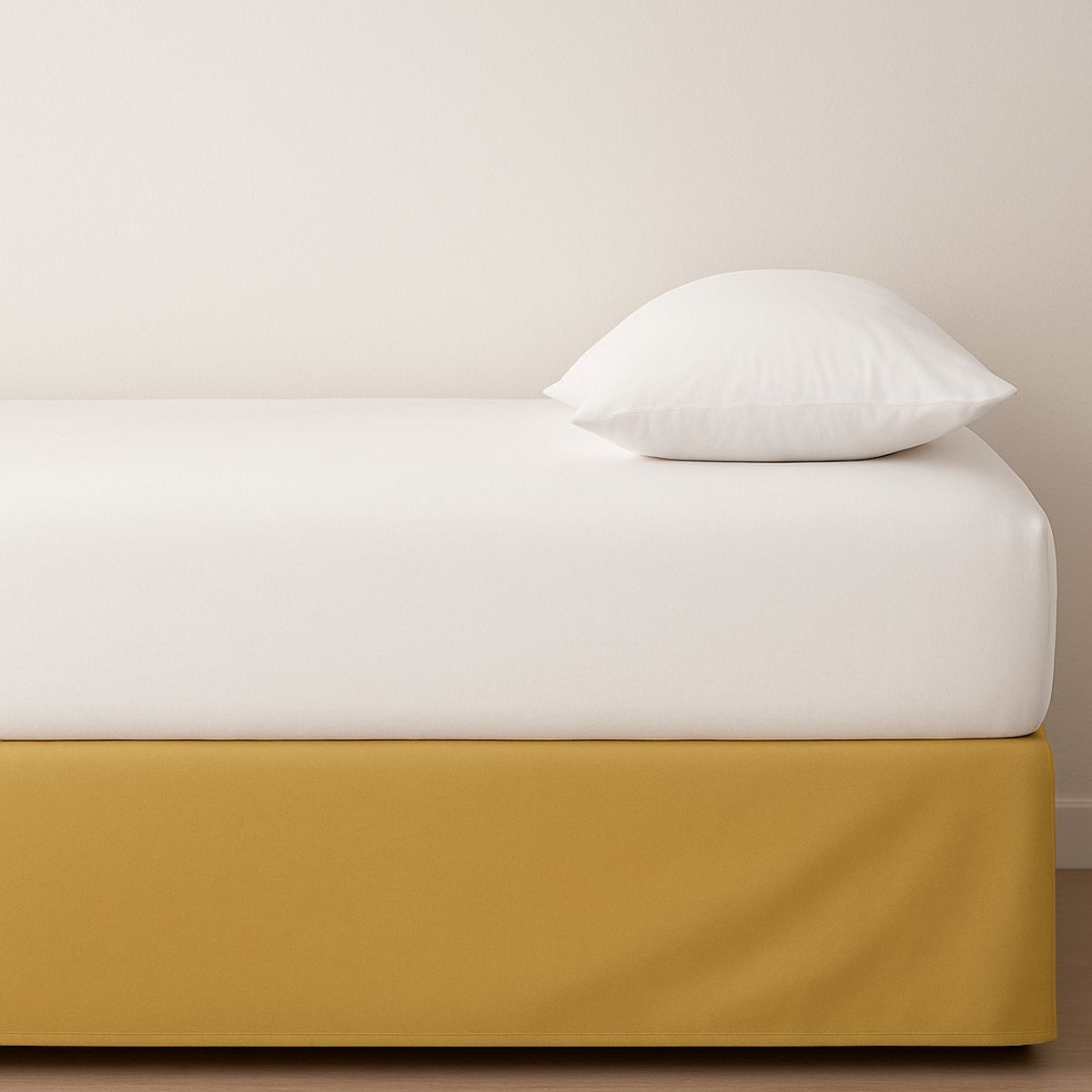 GENERICO - FALDON DE TARIMA 2 PLAZAS MINIMAL MICROFIBRA GAMUZA 30CM