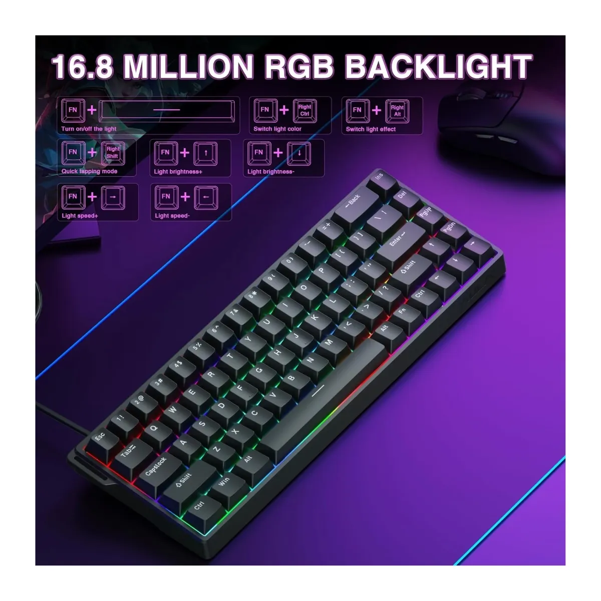 GENERICO - Teclado Magnético AULA WIN68 HE 68% Sondeo 8000hz