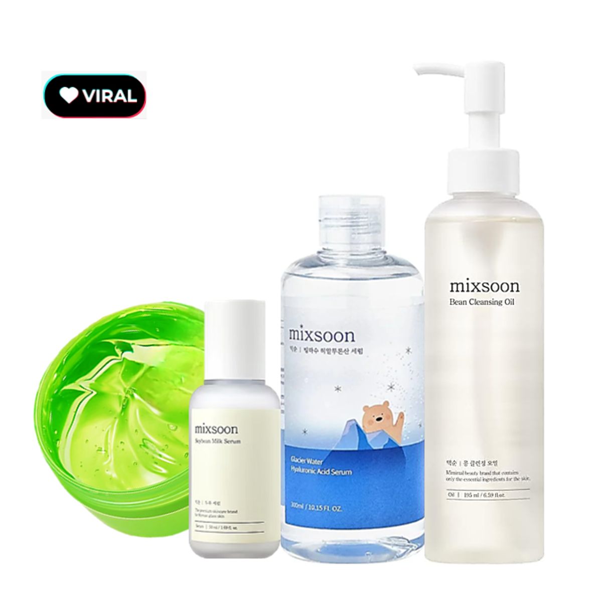 MIXSOON - SET MIXSOON BEAN CLEANSING + HYALURONIC + SOYBEAN SERUM