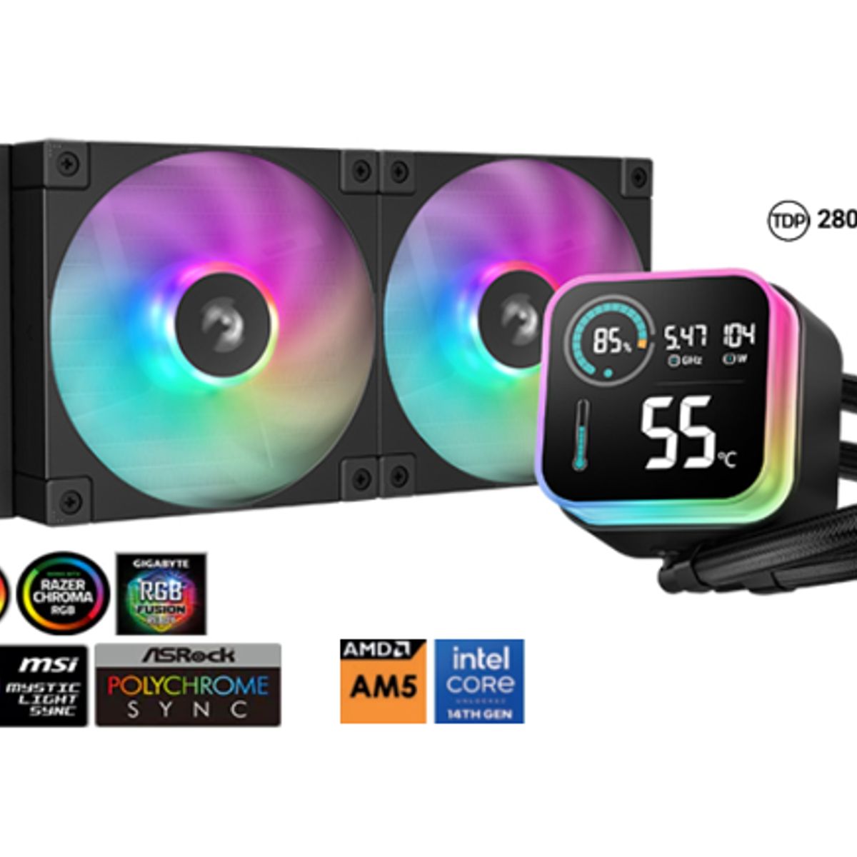 DEEPCOOL - Enfriamiento Liquido LQ240 280 W. DeepCool