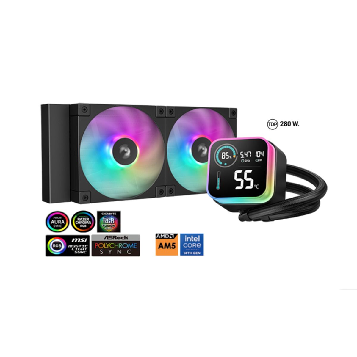 DEEPCOOL - Enfriamiento Liquido LQ240 280 W. DeepCool