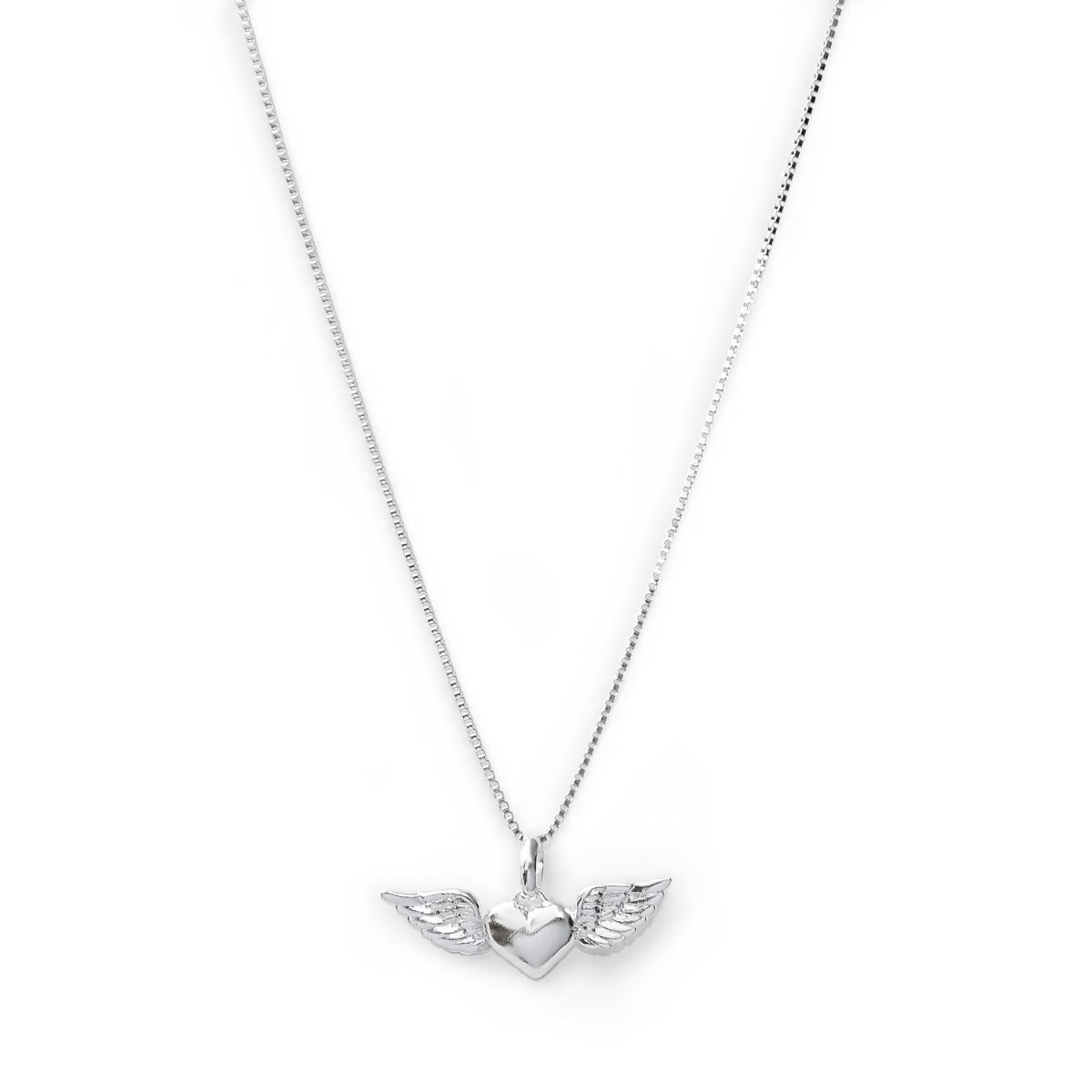 AMBAR JOYERIA - Collar Corazón Alado Plata 925