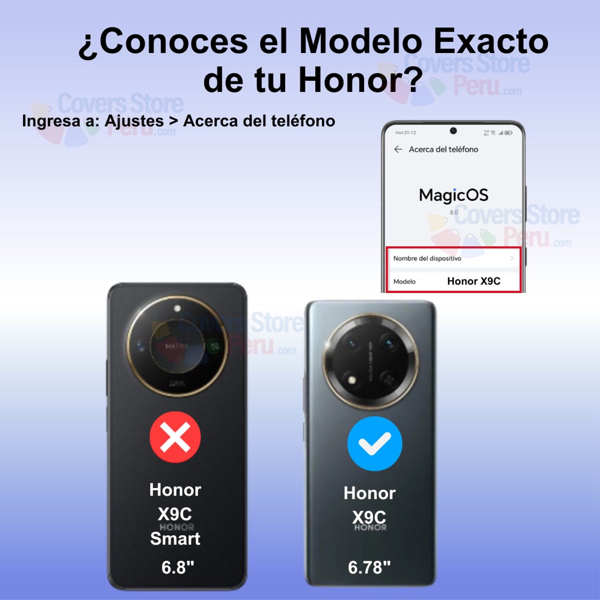 GENERICO - Funda para Honor X9C Holder Parante + Anillo Azul