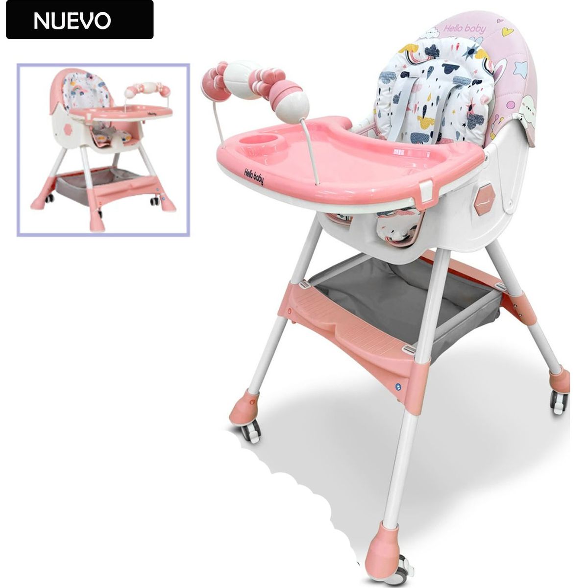 GENERICO - Silla de Comer para Bebe COPITO Rosado