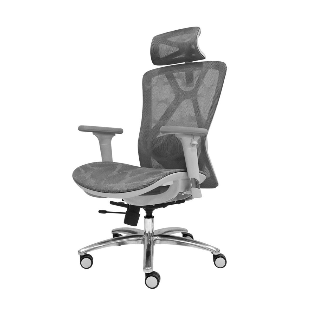 OFIDEAS - Silla Ergonómica Levis Plus II Brazo 3D Reclinable Gris Ofideas