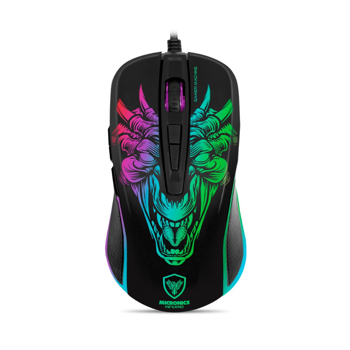 MICRONICS - Micronics - Mouse Gamer Inferno RGB MIC M816 Negro