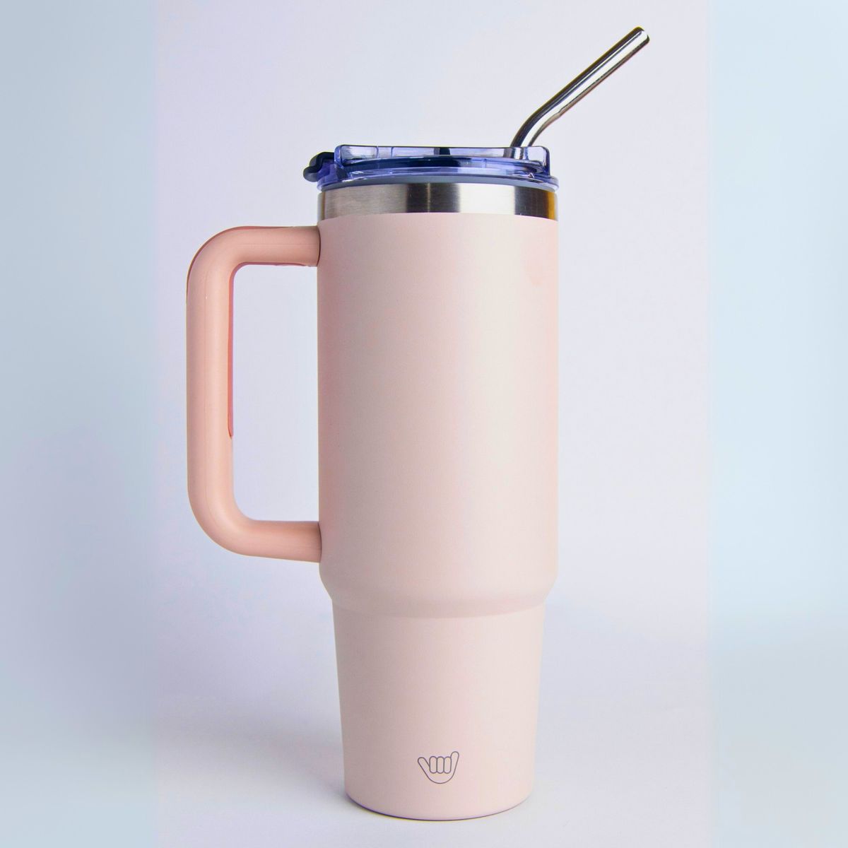 WECOOL - Mug Térmico Coral 30oz con Tapa Clásica y Kit de Cañitas  Acero Inoxidable