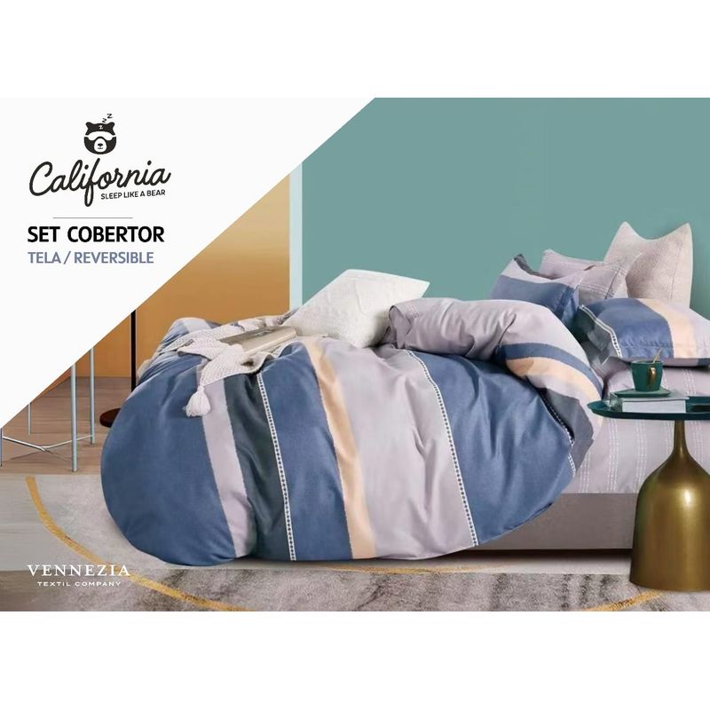 MINGDA - Set de Edredón QUEEN + Set de sabanas + Fundas