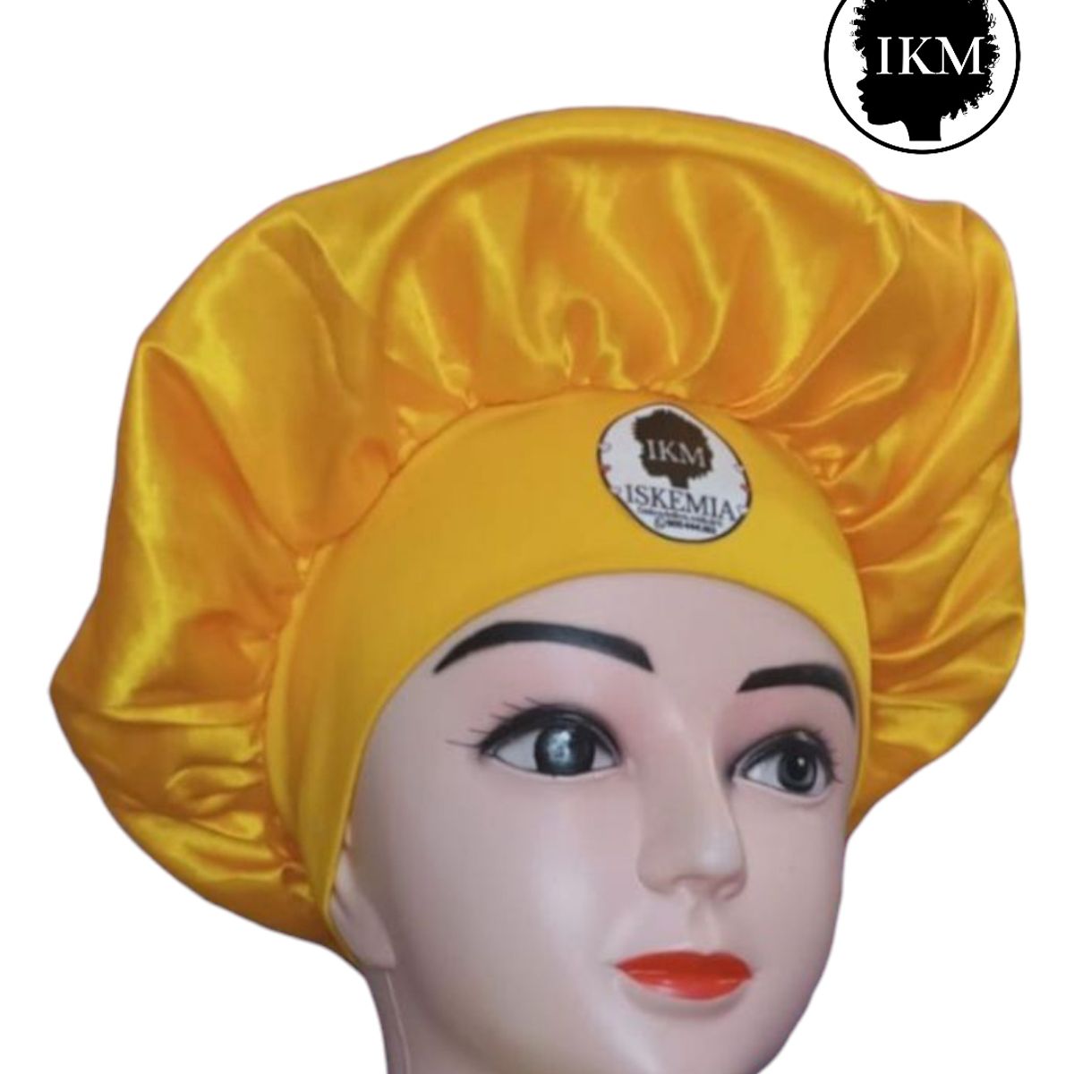 GENERICO - Gorro de Satin para dormir en color amarillo