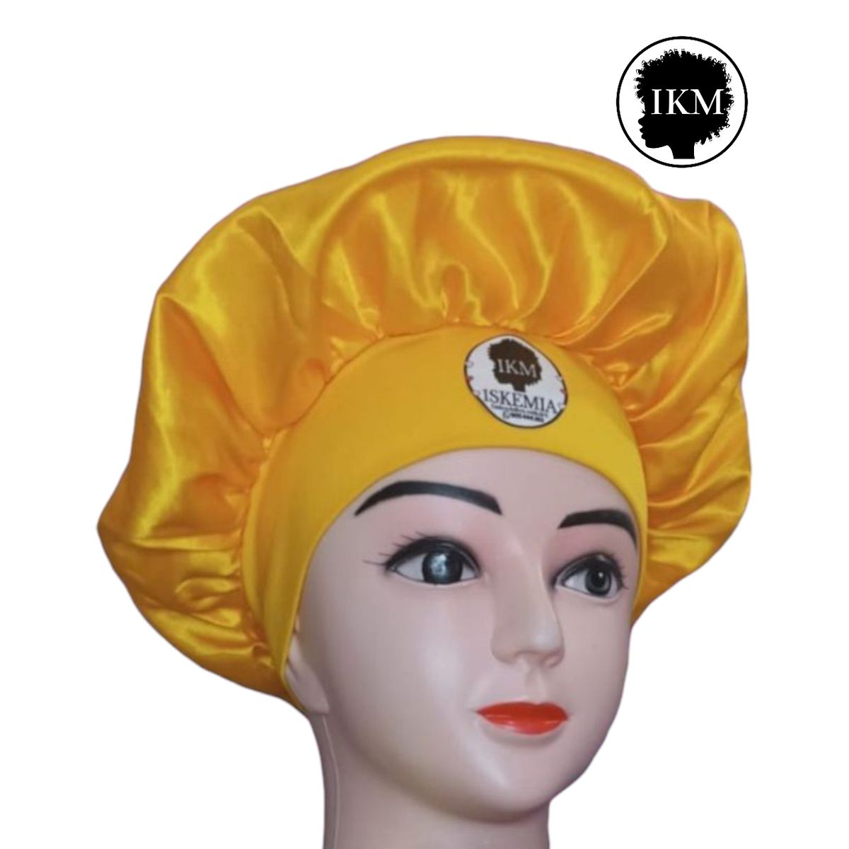 GENERICO - Gorro de Satin para dormir en color amarillo