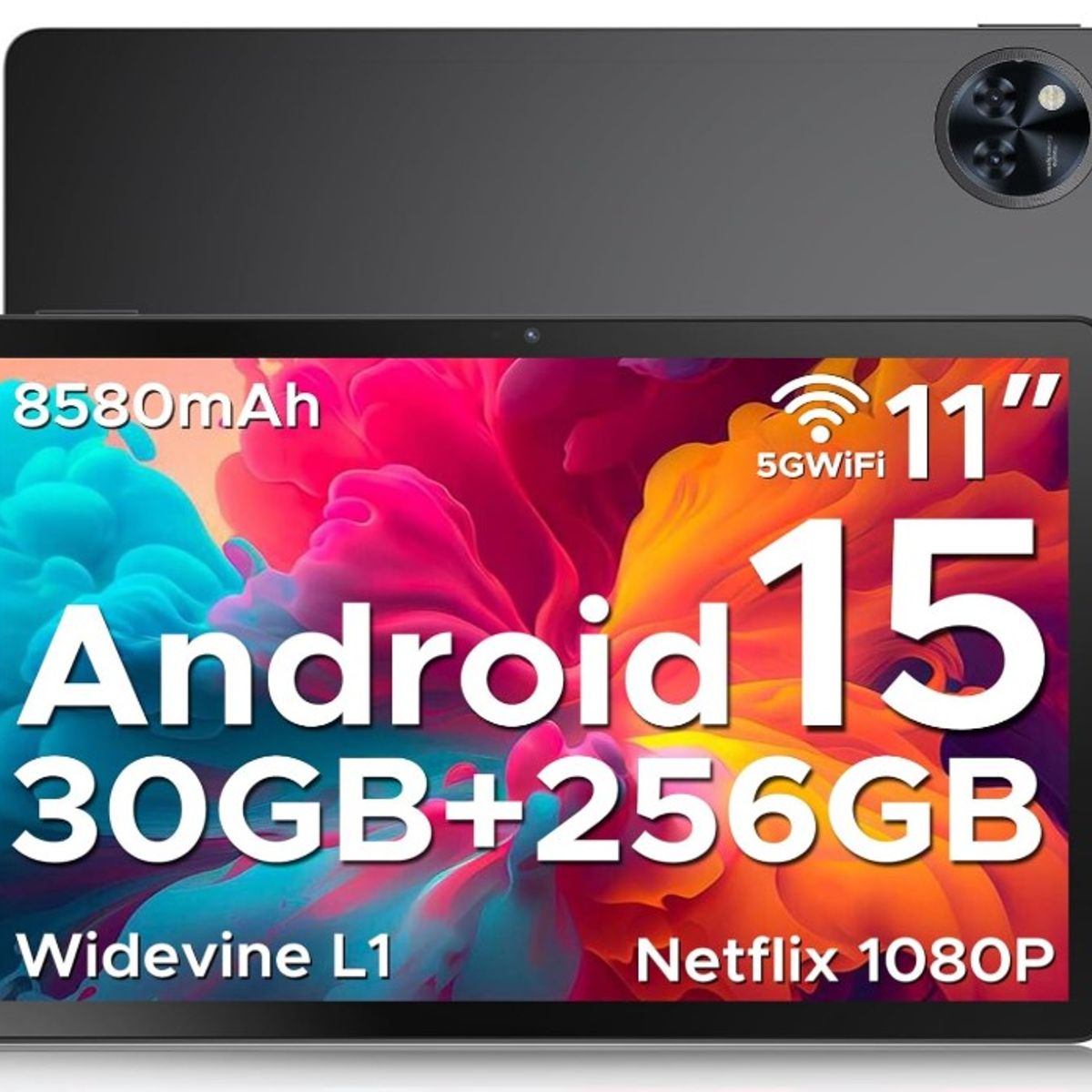 DOOGEE - Tablet DOOGEE U11 Pro IPS 11 pulgadas HD 30GB RAM+256GB ROM, 8580mAh, Negro