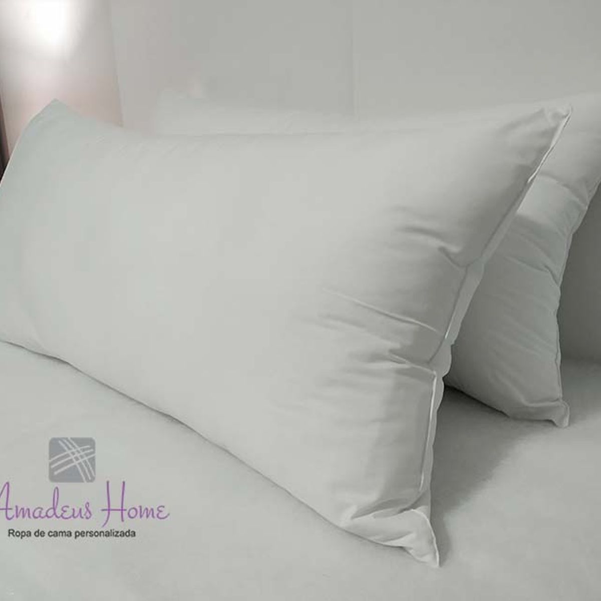 AMADEUS HOME - Set x 2 Almohadas King Size ¡Napa Siliconada Hipoalergénica!