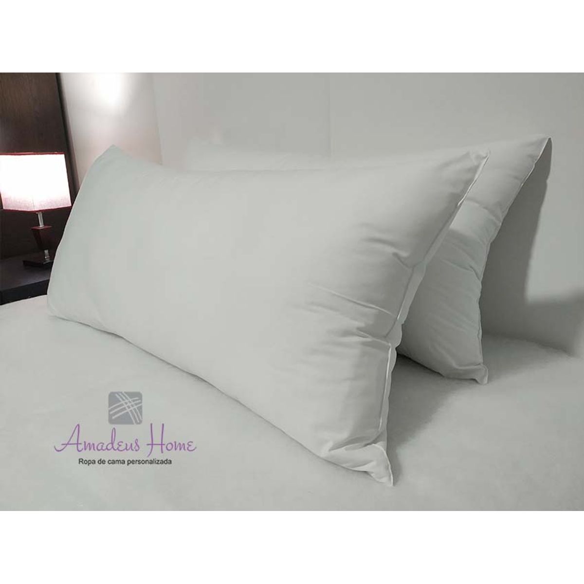 AMADEUS HOME - Set x 2 Almohadas King Size ¡Napa Siliconada Hipoalergénica!