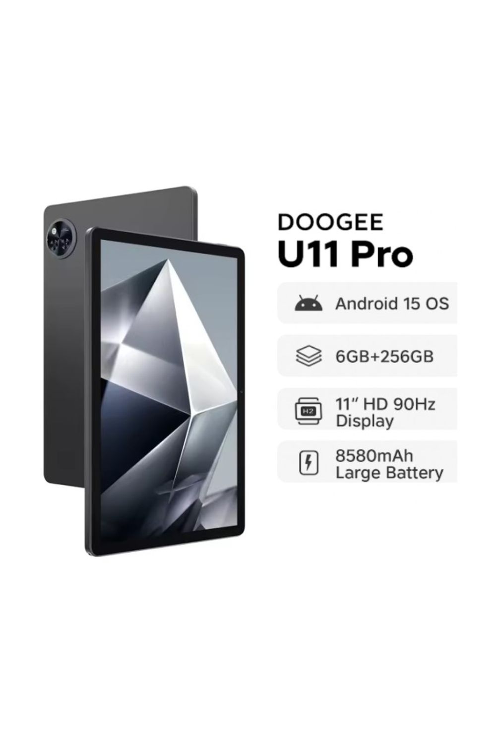TABLET DOOGEE U11 Pro, 13MP, 5MP, 6 RAM+256GB ROM, 8580mAh