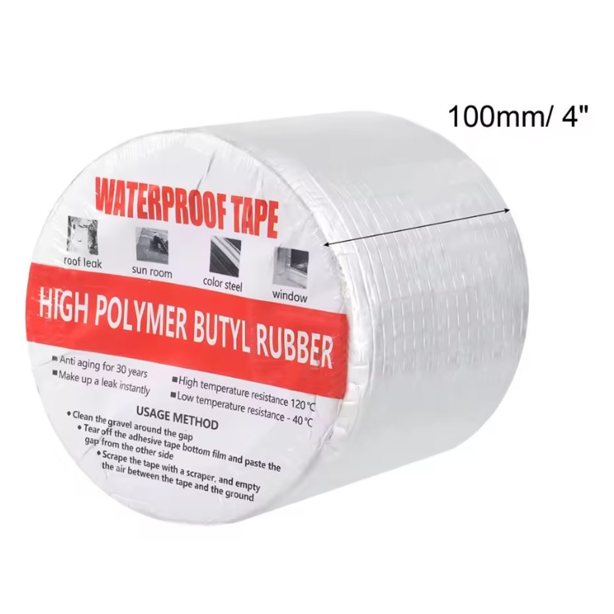 GENERICO - SELLADOR DE CAUCHO BUTÍLICO PARA GRIETAS SUPERFICIALES