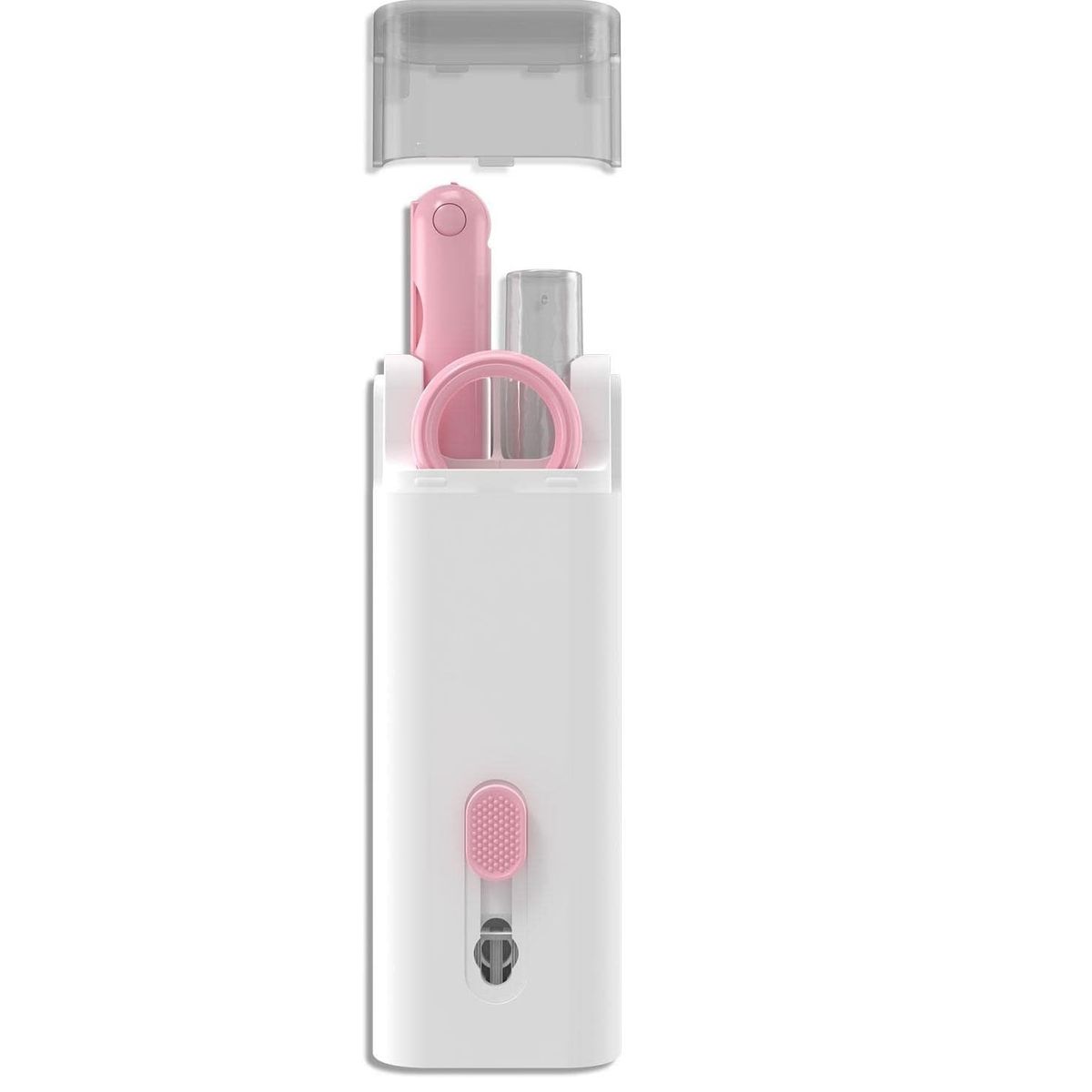 GENERICO - KIT DE LIMPIEZA DE TECLADO ELECTRÓNICO 7 EN 1 ROSADO