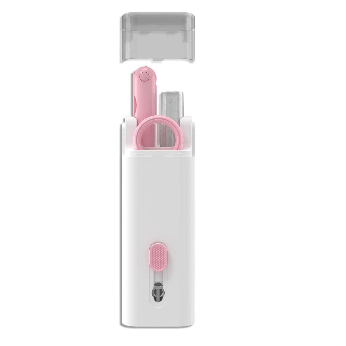 GENERICO - KIT DE LIMPIEZA DE TECLADO ELECTRÓNICO 7 EN 1 ROSADO