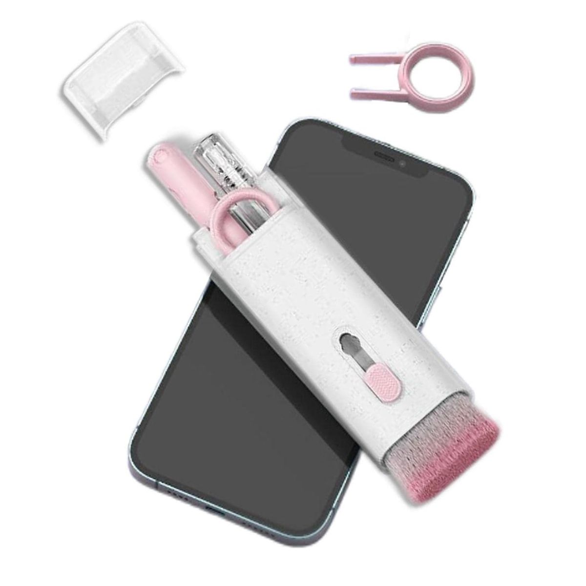 GENERICO - KIT DE LIMPIEZA DE TECLADO ELECTRÓNICO 7 EN 1 ROSADO