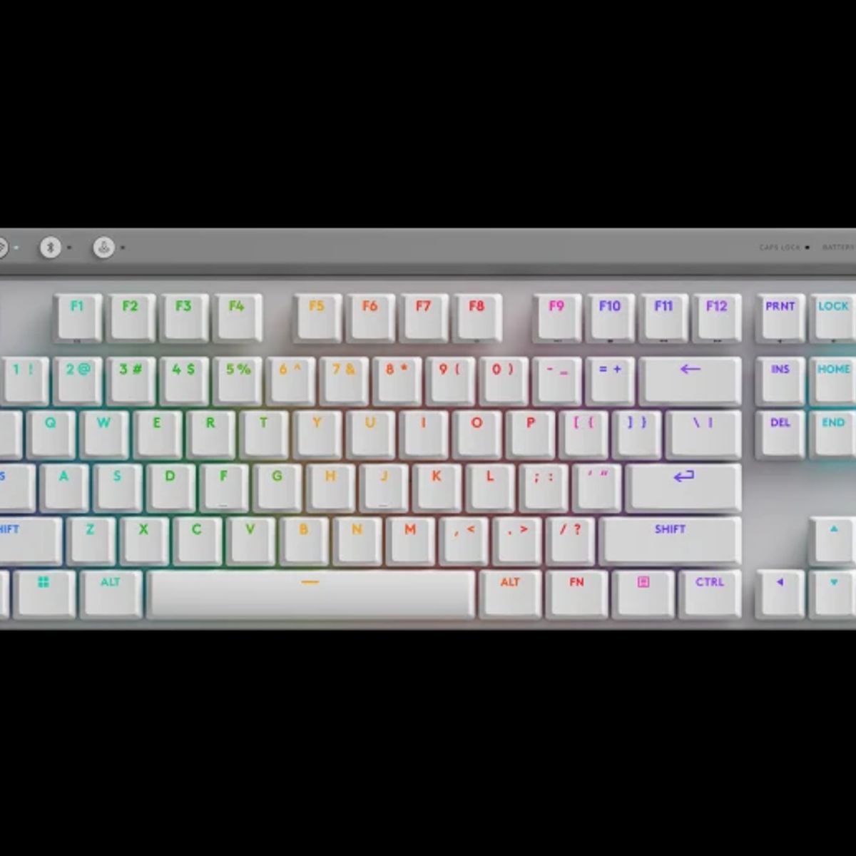 LOGITECH - TECLADO LOGITECH G515 TKL CON CABLE LIGHTSYNC RGB KEYCONTROL BLANCO