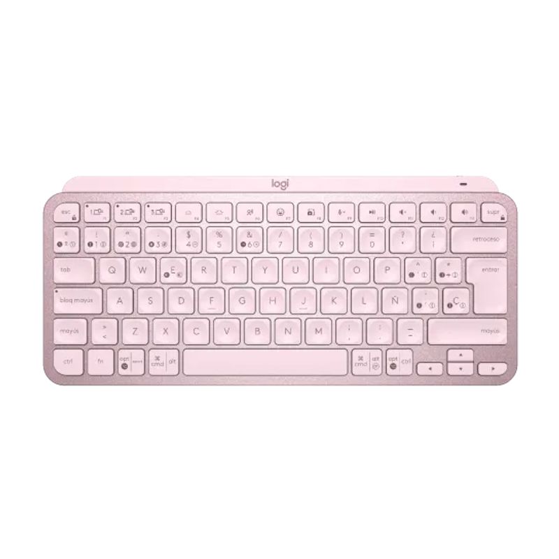LOGITECH - TECLADO LOGITECH MX KEYS MINI MULTIDISPOSITIVO ILUMINADO BLUETOOTH ROSA