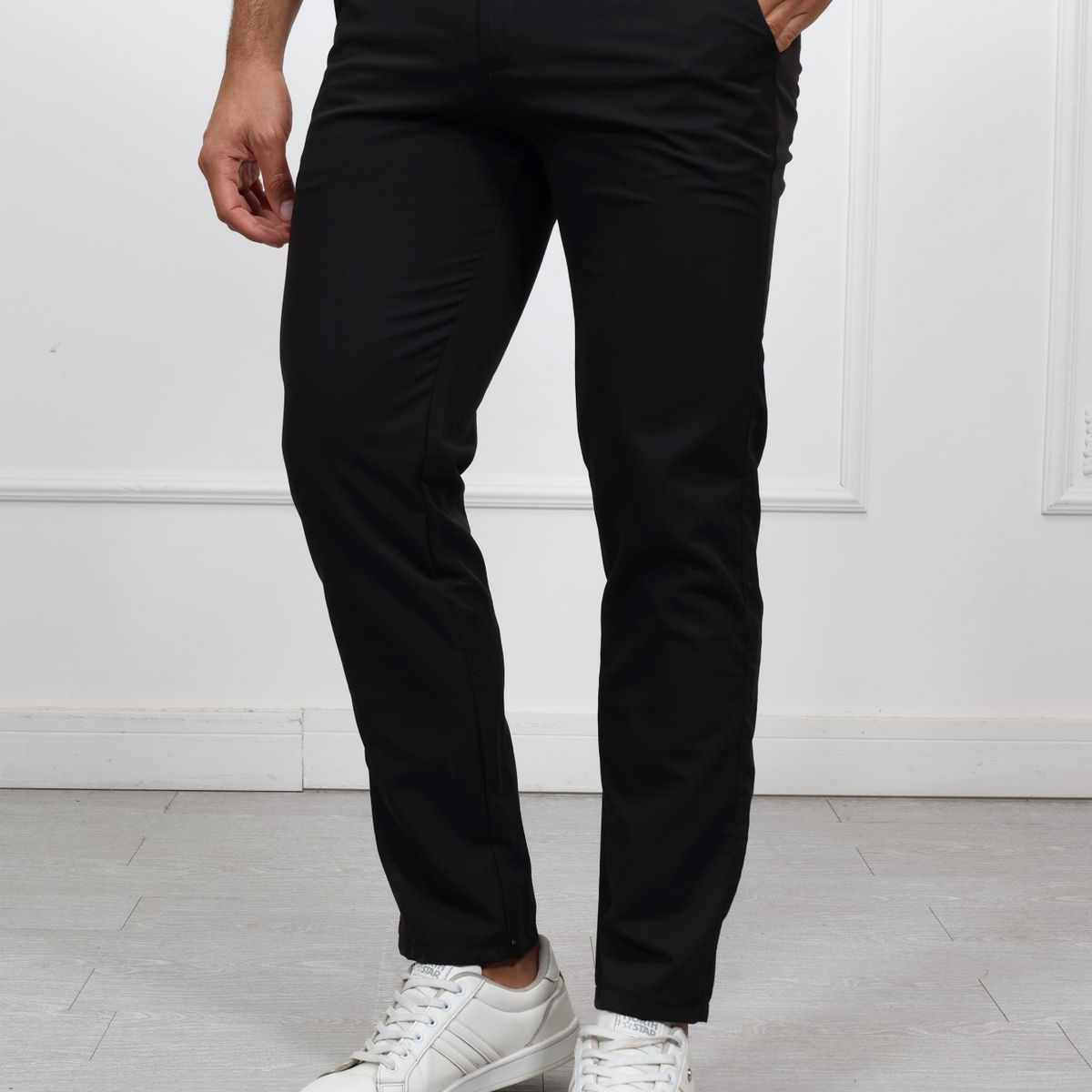 GENERICO - Pantalon Sastre Regular Fit HEDS negro