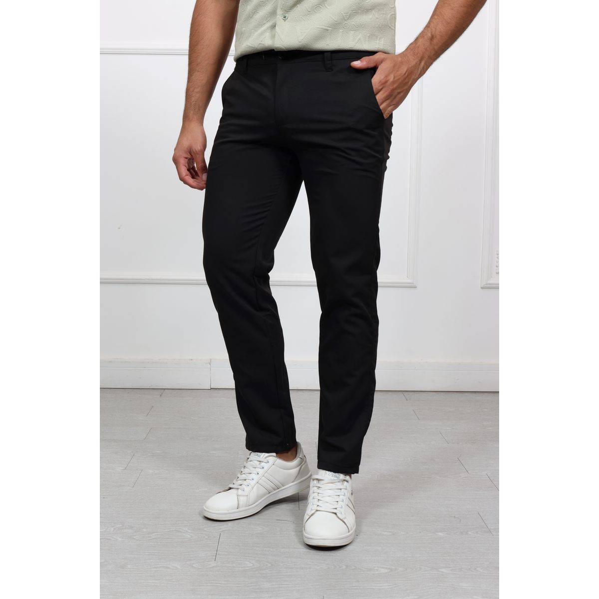 GENERICO - Pantalon Sastre Regular Fit HEDS negro