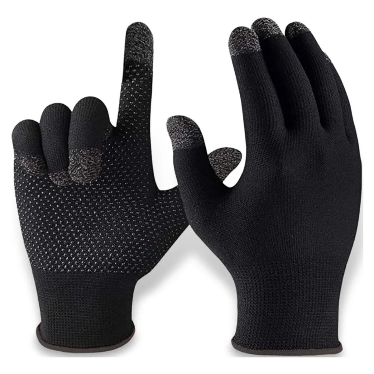 GENERICO - GUANTES ANTIDESLIZANTES PARA GAMER VIDEOJUEGOS NEGRO