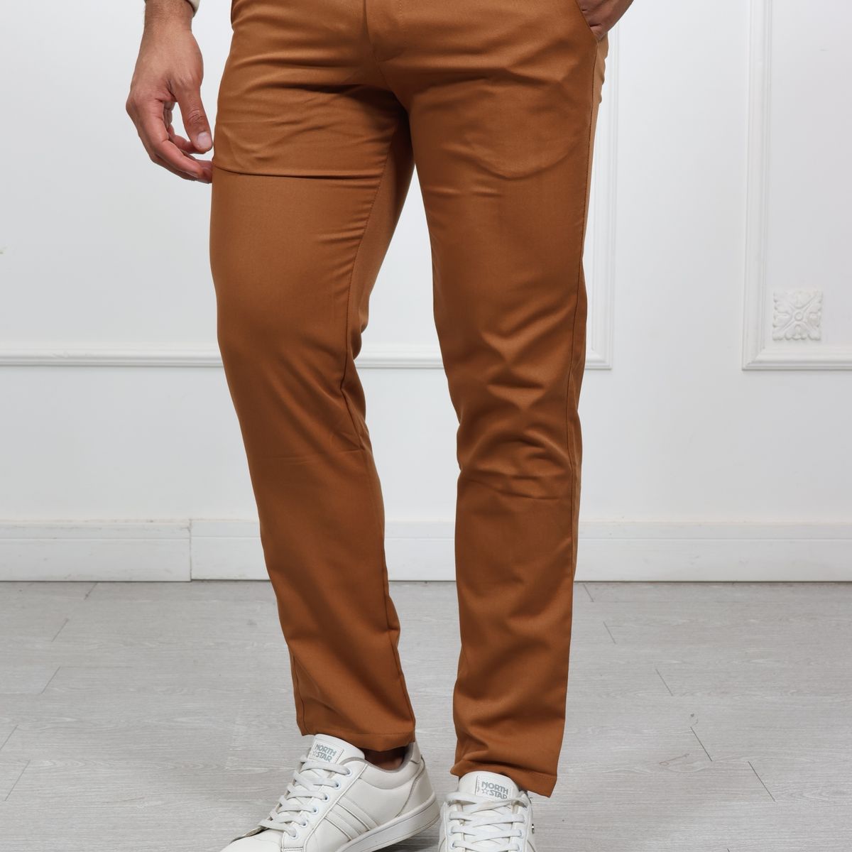 GENERICO - Pantalon Sastre Regular Fit HEDS Camello