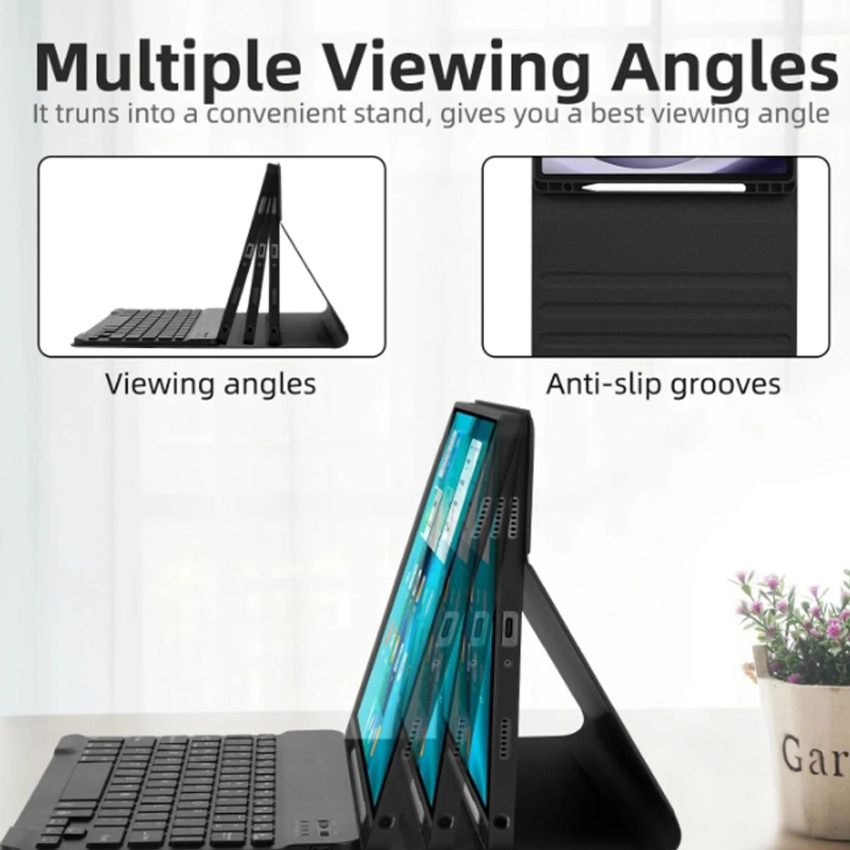 LENOVO - Lápiz Lenovo BP16  táctil y Funda con Teclado Lenovo M11 K10 PRO Rosa