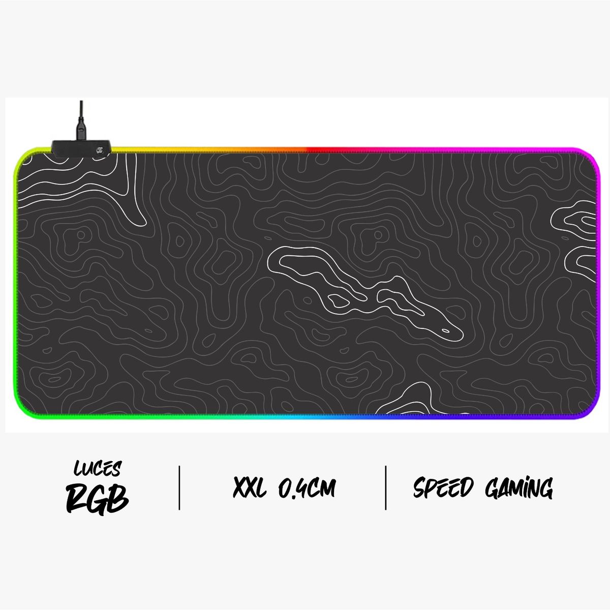 GENERICO - Mouse Pad Gamer RGB Speed XXL MPP105