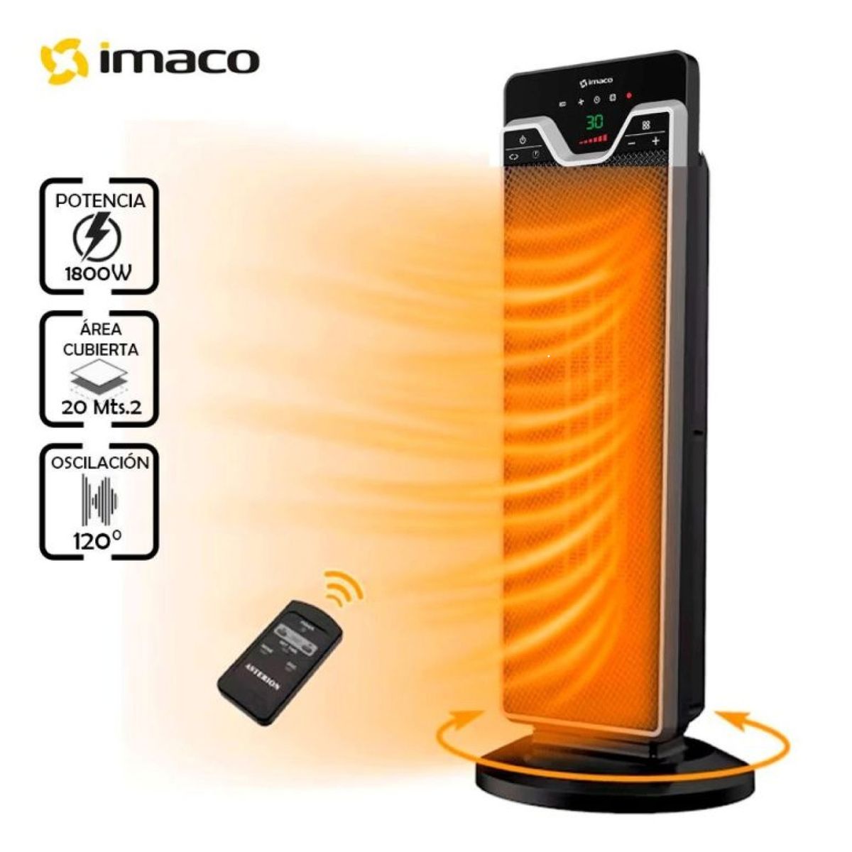 IMACO - Termoventilador Imaco Cerámico TC3116