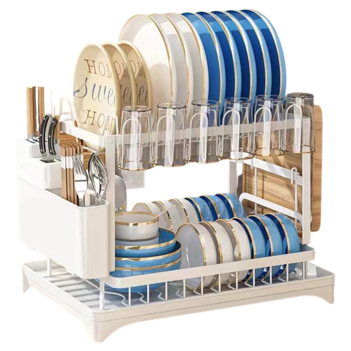 ANYHOGAR - Secaplatos Escurridor De Loza Secador De Platos Vajilla