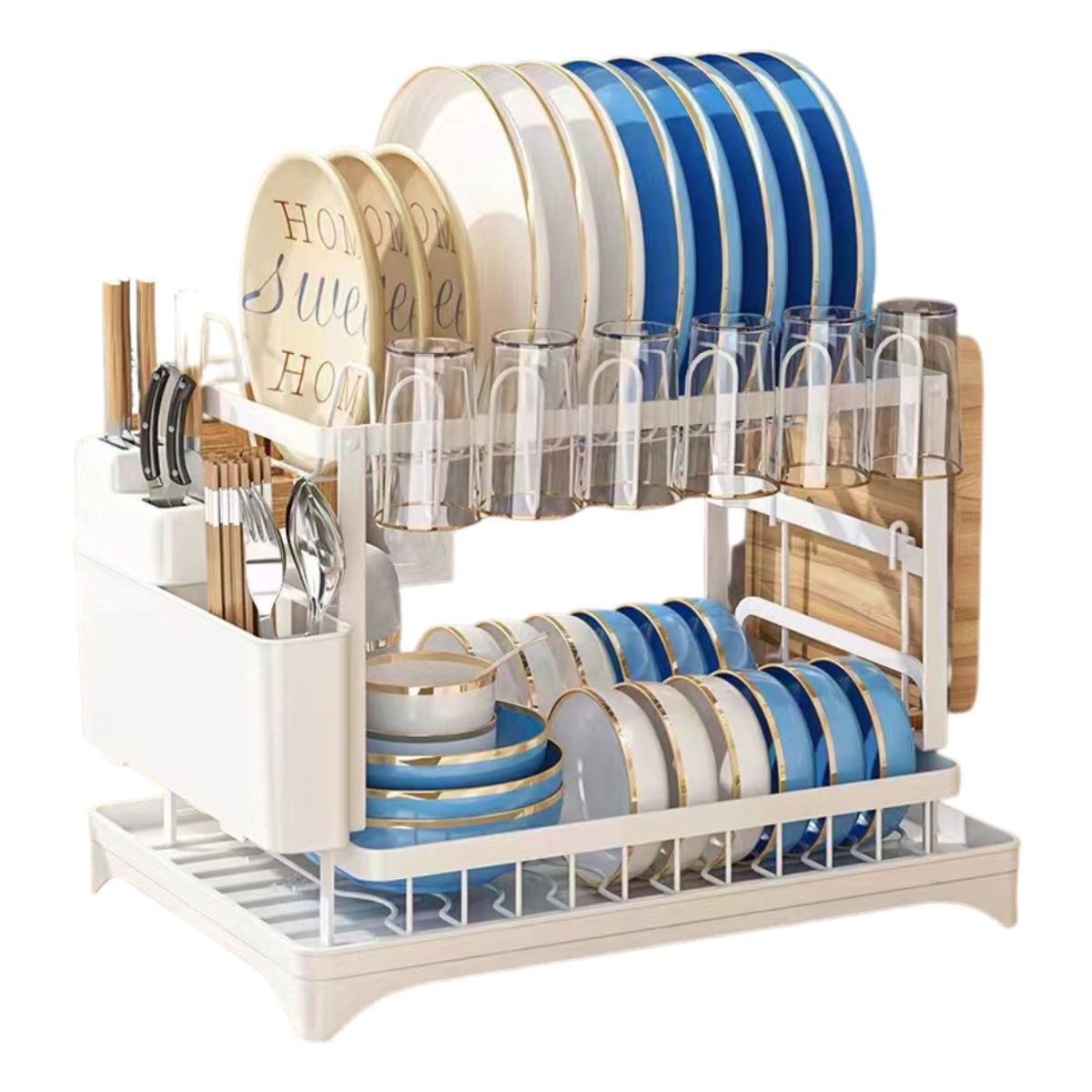 ANYHOGAR - Secaplatos Escurridor De Loza Secador De Platos Vajilla
