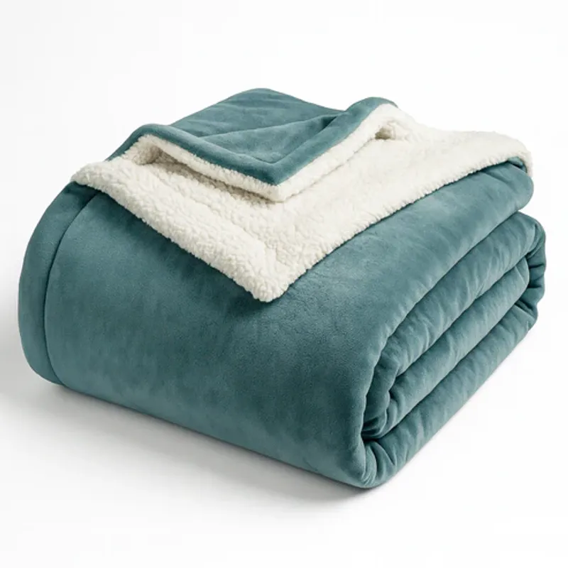 GENERICO - FRAZADA MANTA CARNERO SHERPA DOBLE CARA 1.5 PLZ