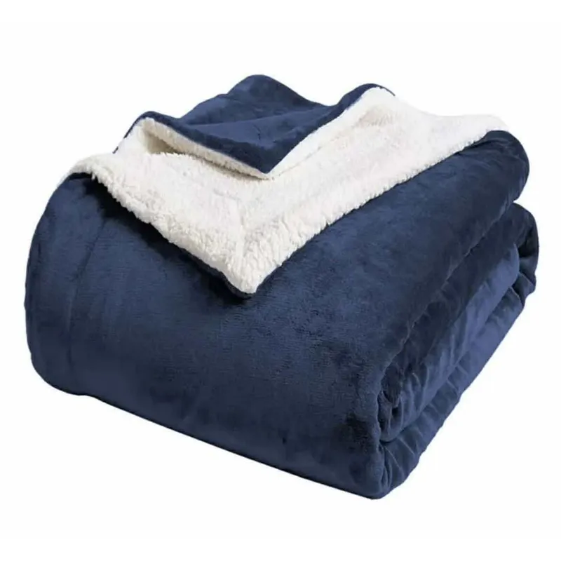 GENERICO - FRAZADA MANTA CARNERO SHERPA DOBLE CARA 1.5 PLZ