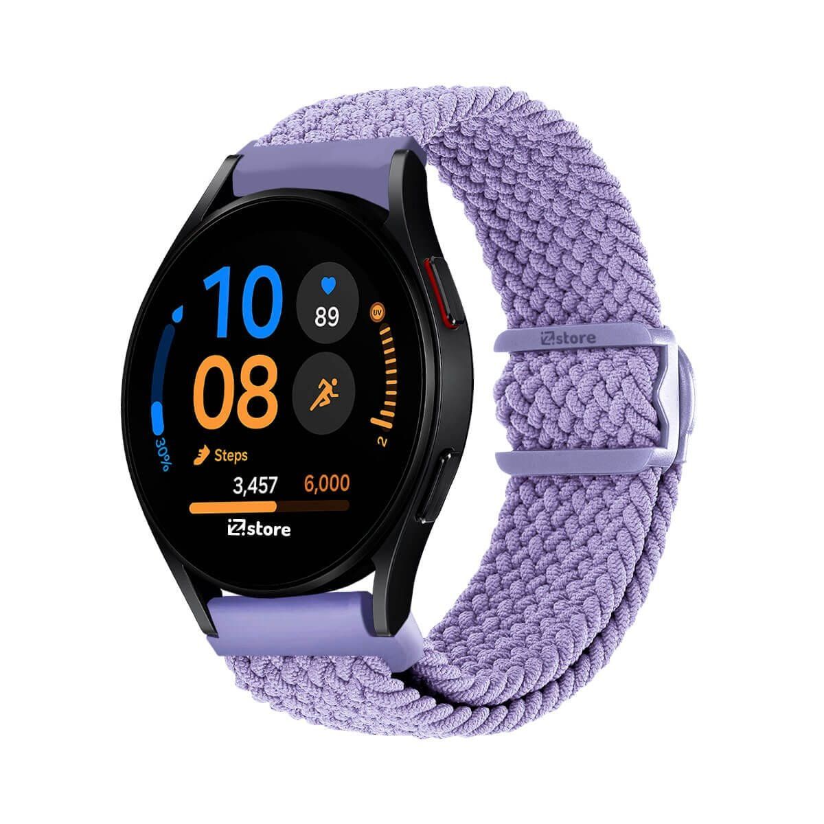 GENERICO - Correa de Nylon Para Samsung Galaxy Watch FE con Broche Lila