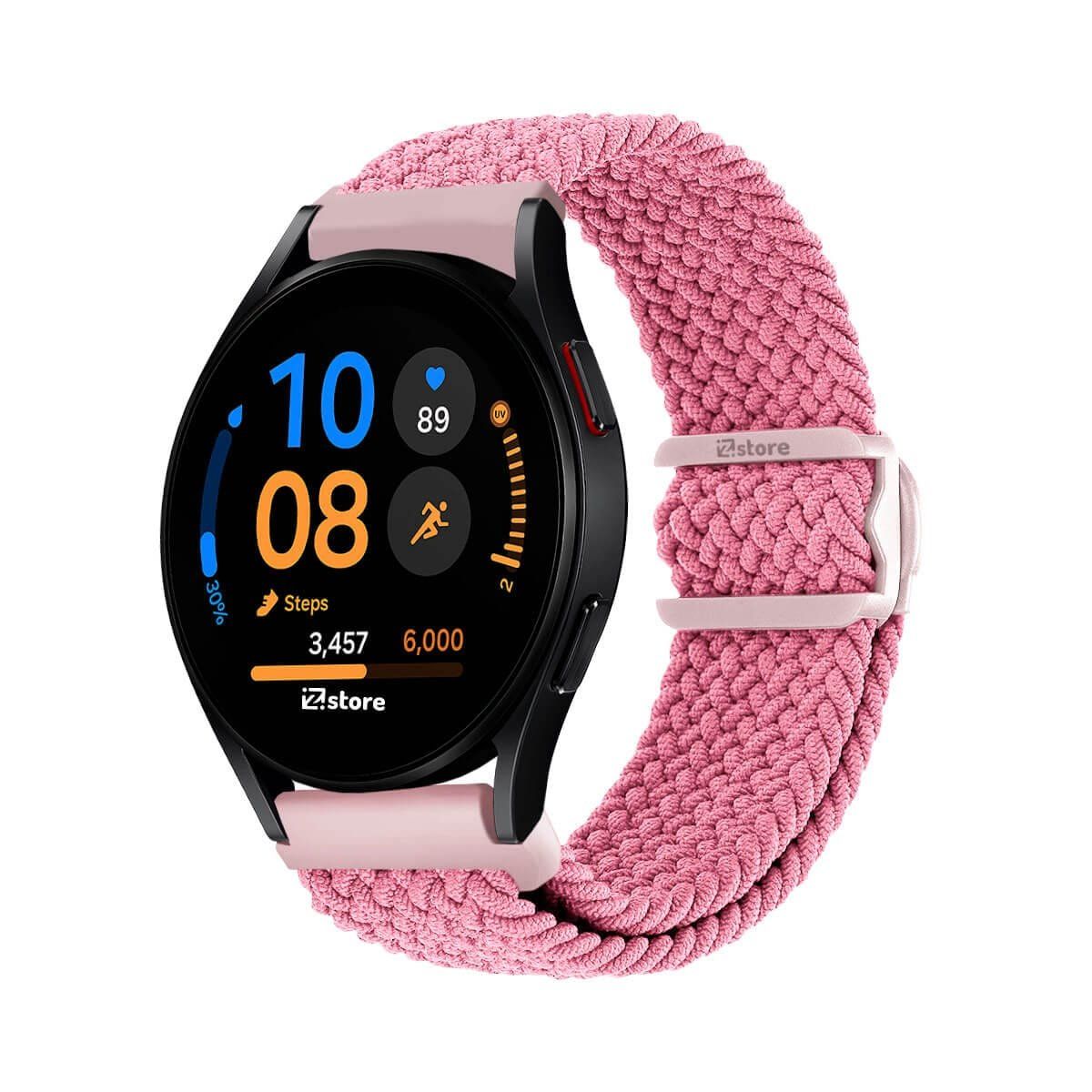 GENERICO - Correa de Nylon Para Samsung Galaxy Watch FE con Broche Rosado
